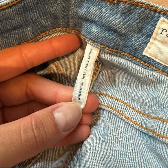 Rag & Bone Nina High Rise Ankle Skinny jean - size 23 - Picture 5 of 9